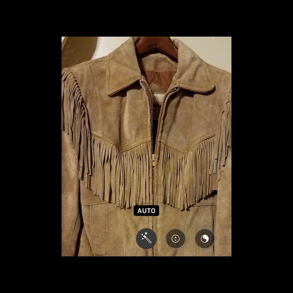 Berman's tan suede leather jacket